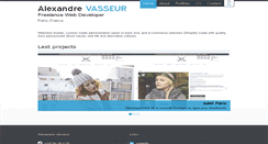 Desktop Screenshot of alexandre-vasseur.fr