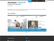 Tablet Screenshot of alexandre-vasseur.fr